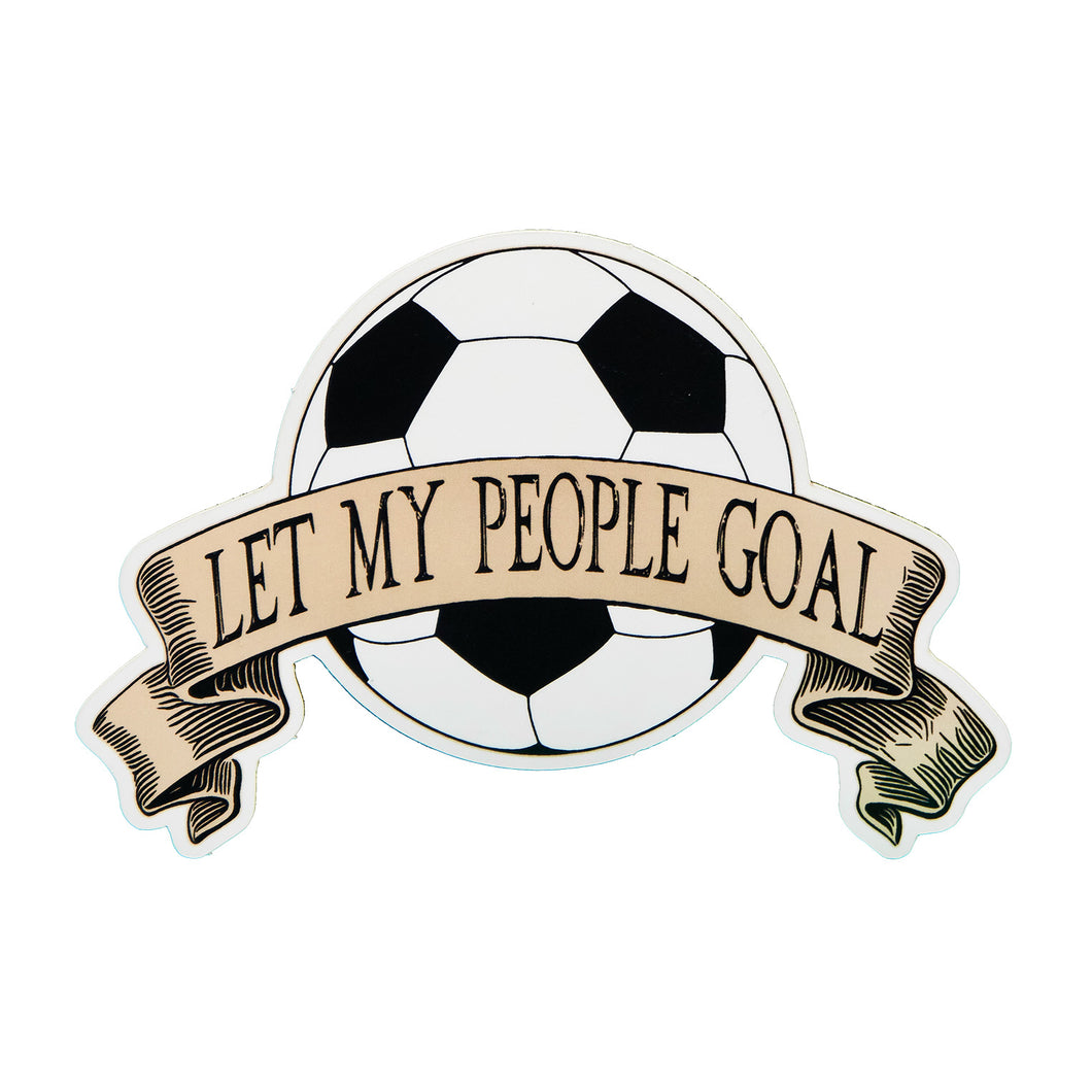 Let My People Goal Sticker