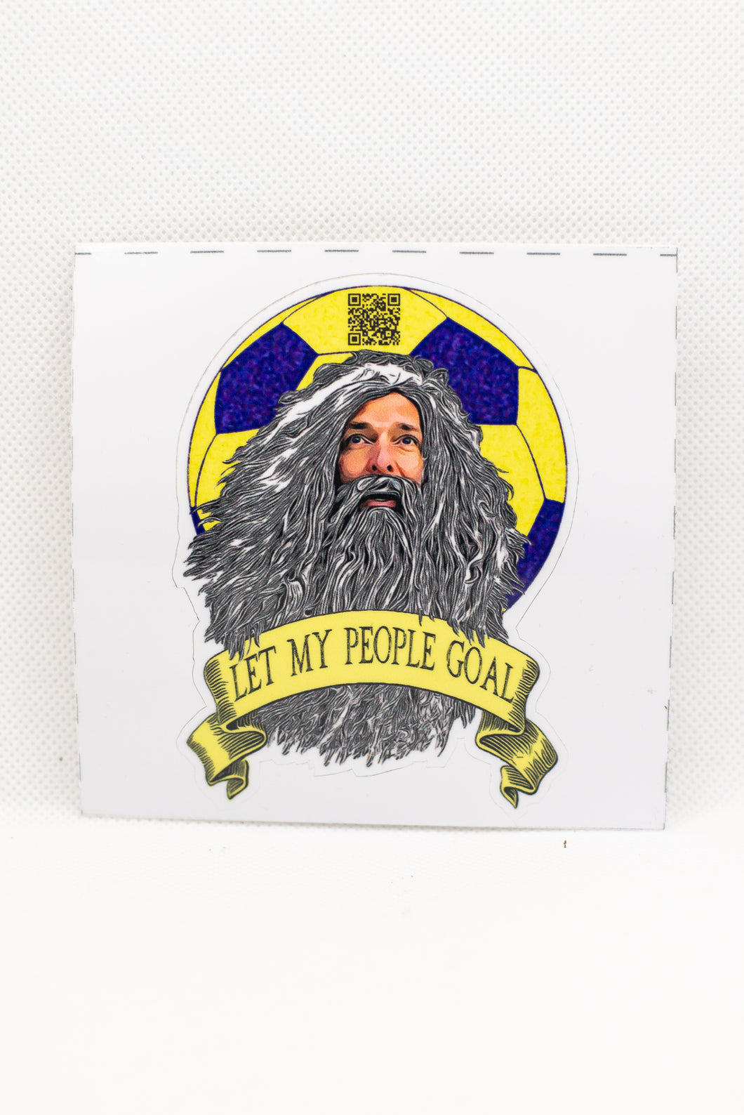 Soccer Moses Face Sticker